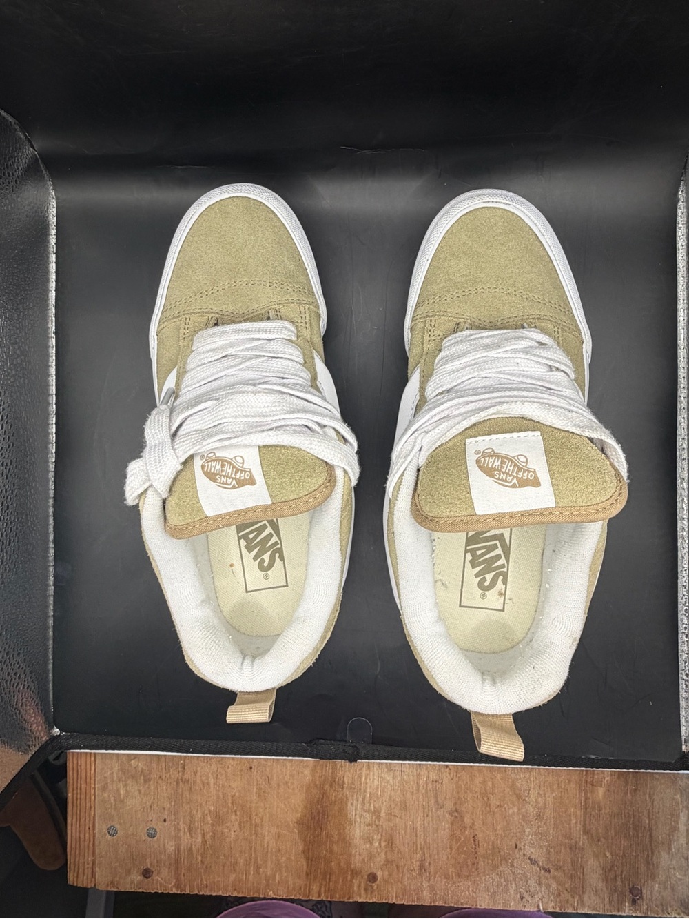Vans Knu Skool Tan Suede Sneakers Men 6.5 Women 8 - Picture 5 of 7